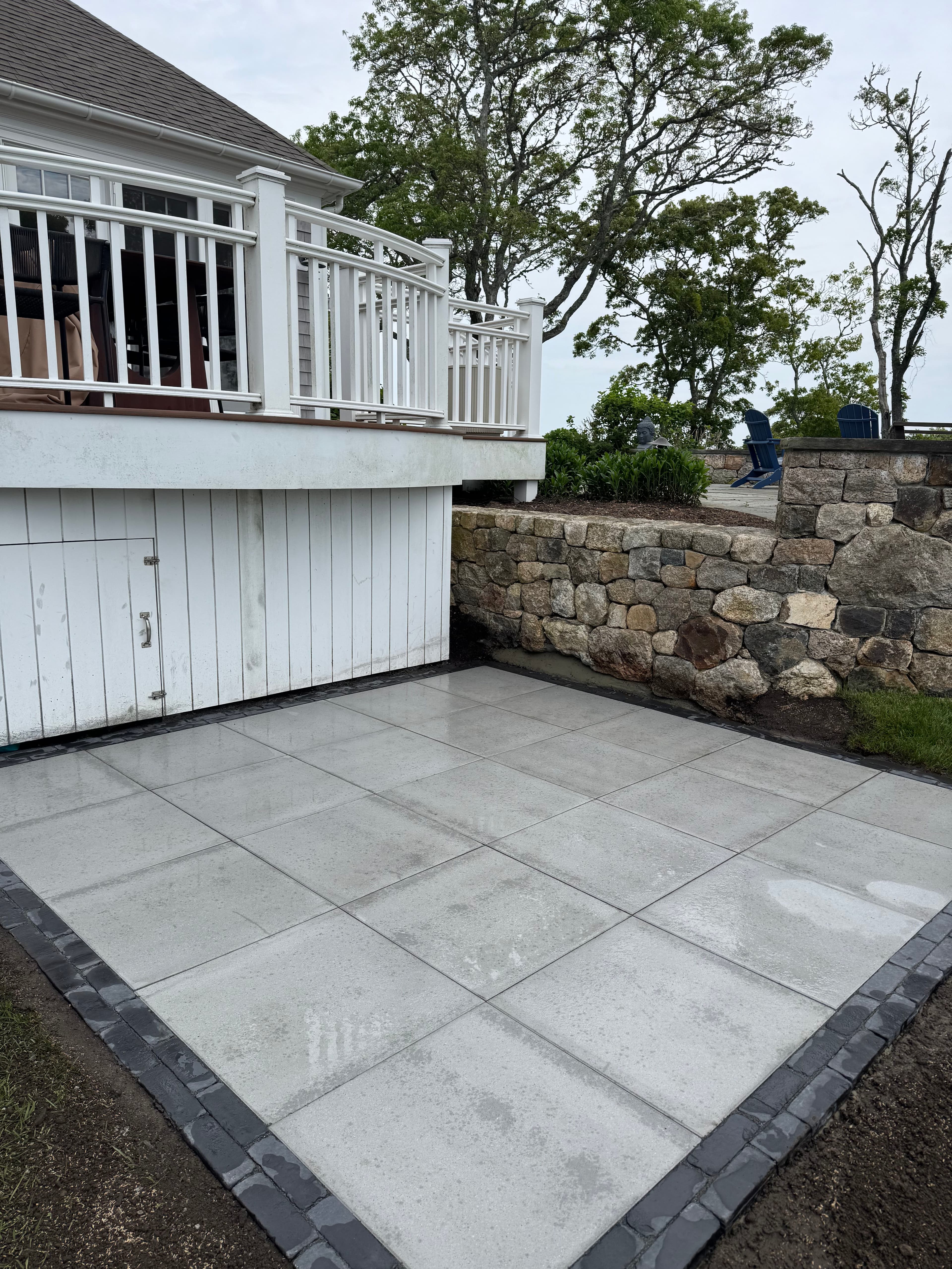 Project Paver Patio Built for a Hot Tub Setup image