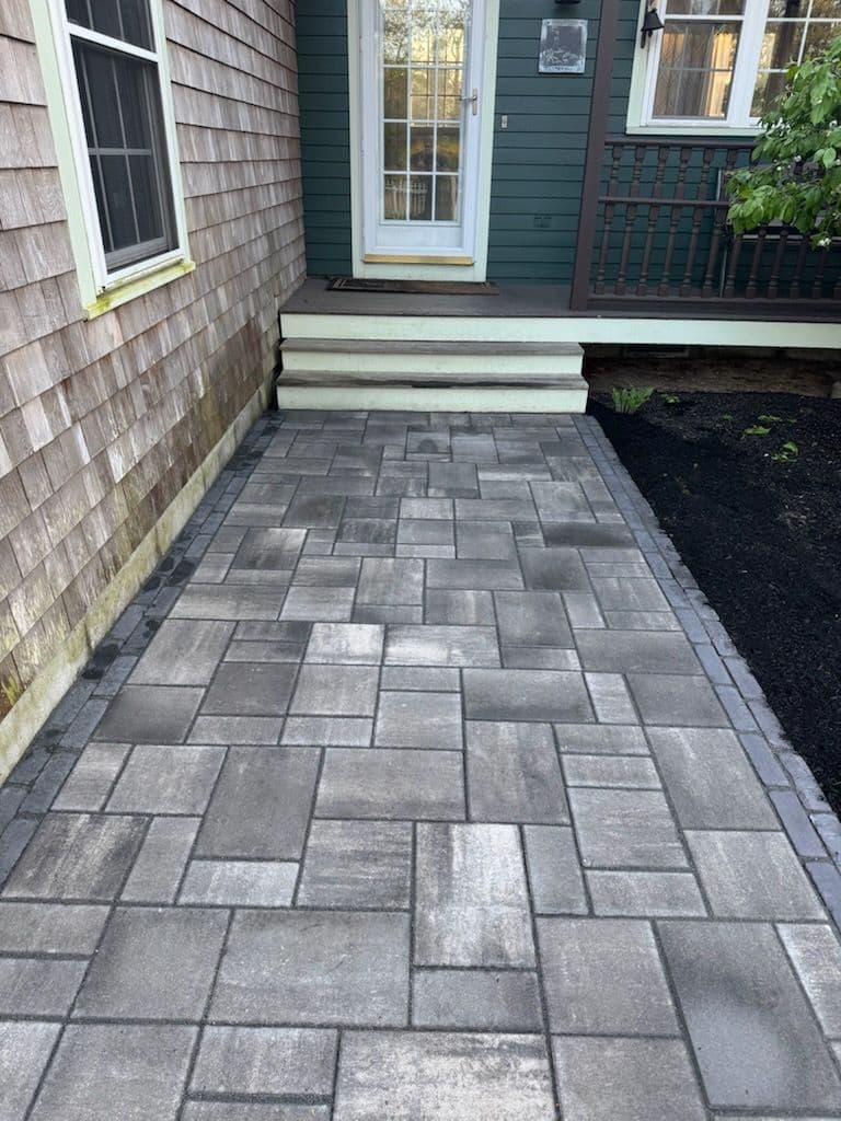 Plymouth Walkway Upgrade with Unilock Pavers image